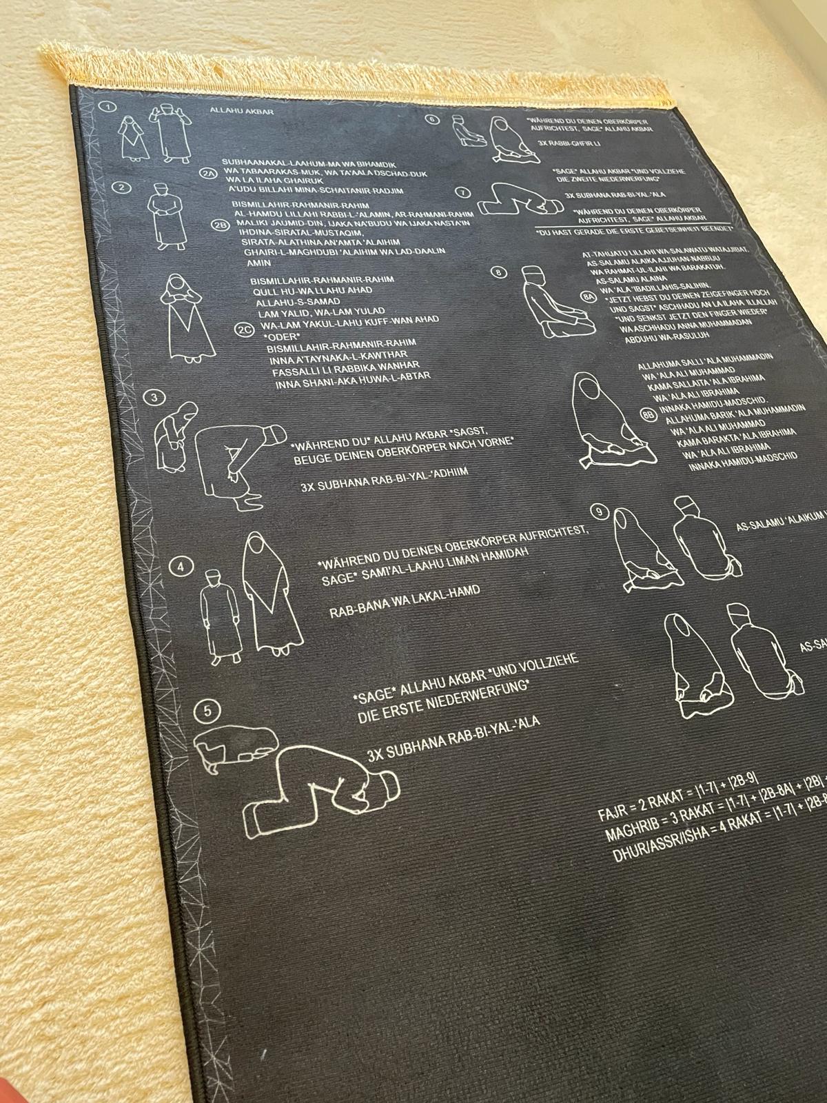 Gebet lernen Schritt für Schritt mit Gebetsteppich