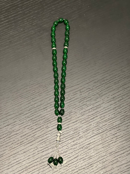 Tesbih – Smaragdgrün (33 Perlen)